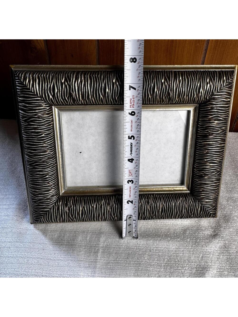 Vintage Wood Picture Frame 5x7 Photo Frame Bronze Textured Design - Picture 10 of 10